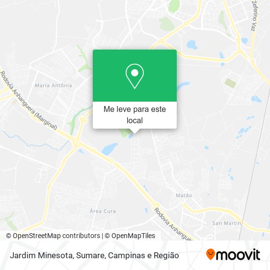 Jardim Minesota, Sumare mapa