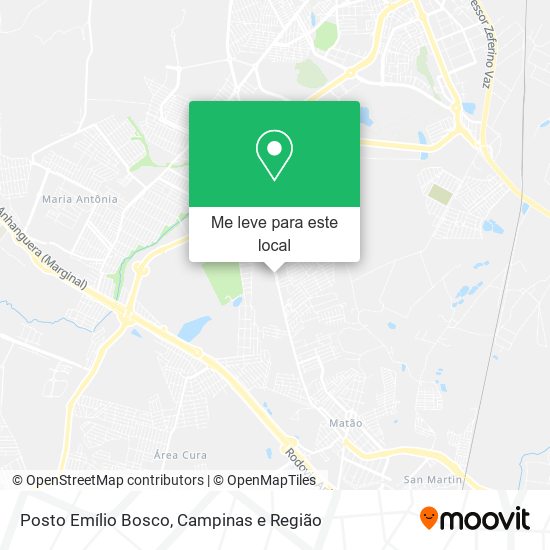 Posto Emílio Bosco mapa