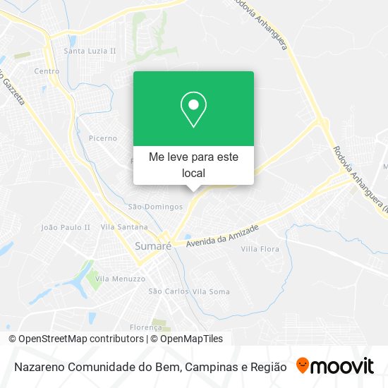 Nazareno Comunidade do Bem mapa