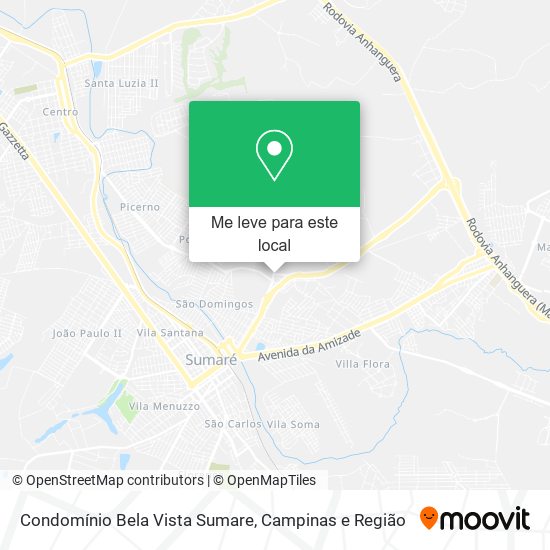 Condomínio Bela Vista Sumare mapa