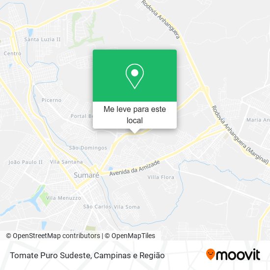 Tomate Puro Sudeste mapa