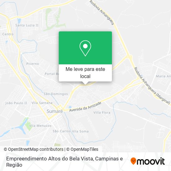 Empreendimento Altos do Bela Vista mapa