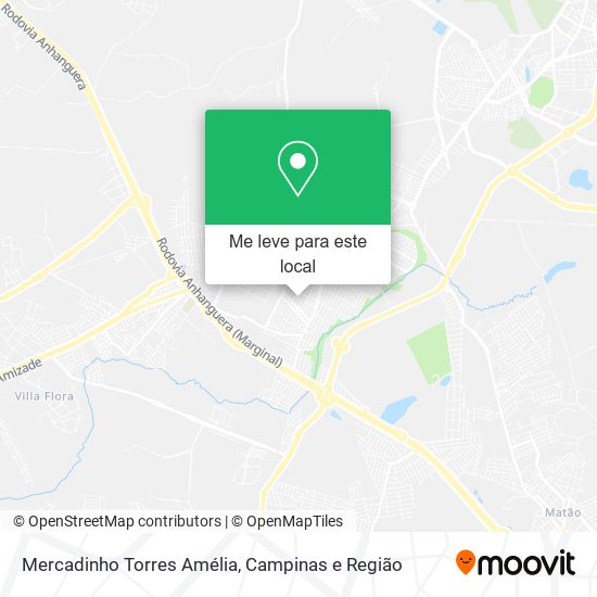 Mercadinho Torres Amélia mapa