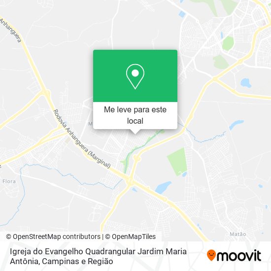 Igreja do Evangelho Quadrangular Jardim Maria Antônia mapa
