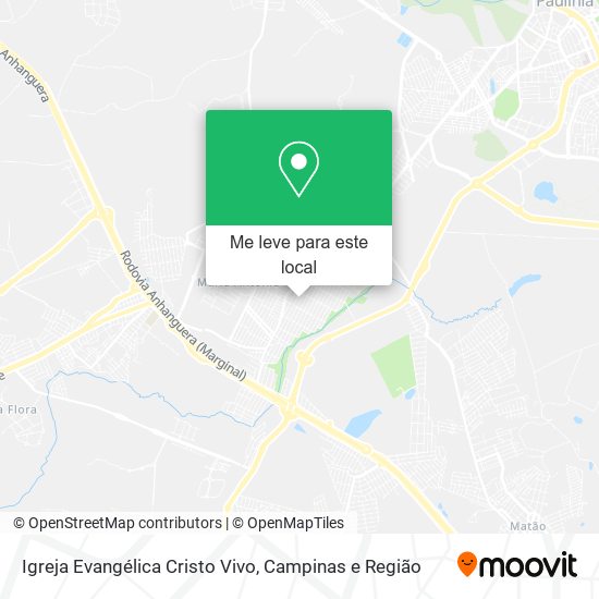 Igreja Evangélica Cristo Vivo mapa