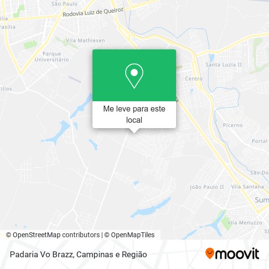 Padaria Vo Brazz mapa