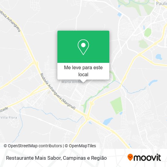 Restaurante Mais Sabor mapa