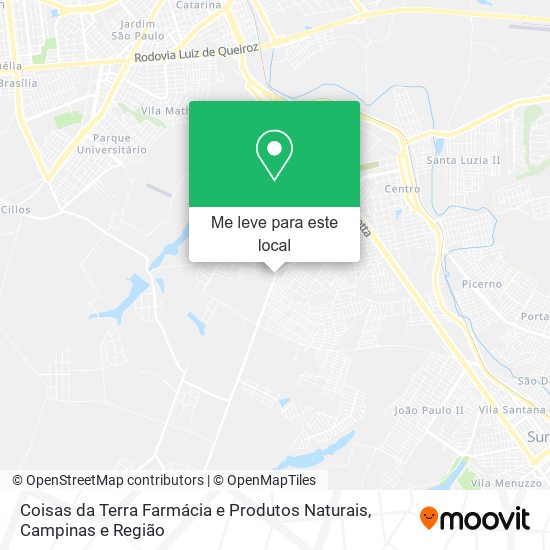 Coisas da Terra Farmácia e Produtos Naturais mapa