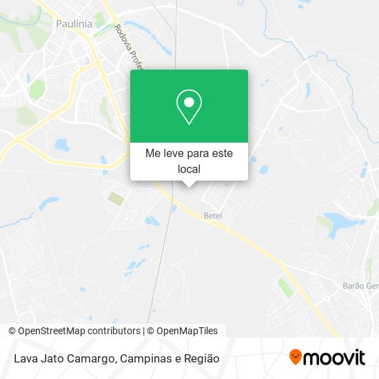 Lava Jato Camargo mapa