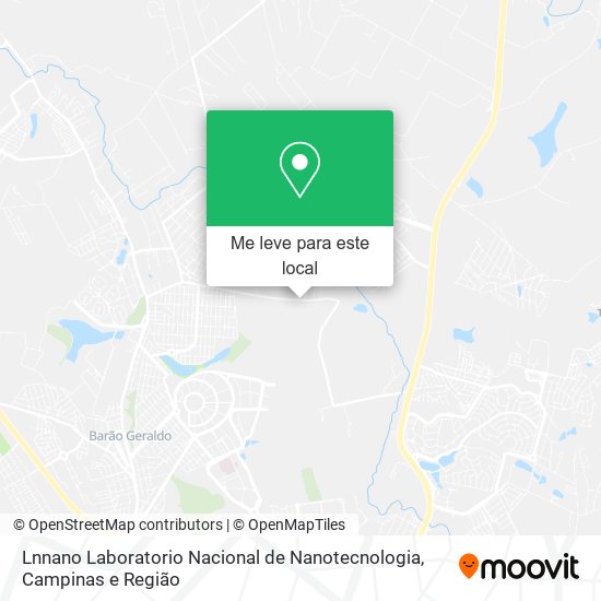 Lnnano Laboratorio Nacional de Nanotecnologia mapa