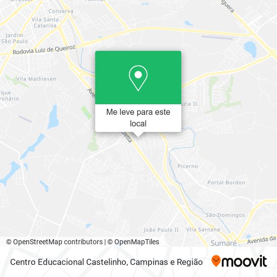 Centro Educacional Castelinho mapa