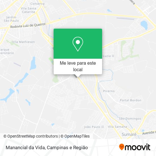 Manancial da Vida mapa