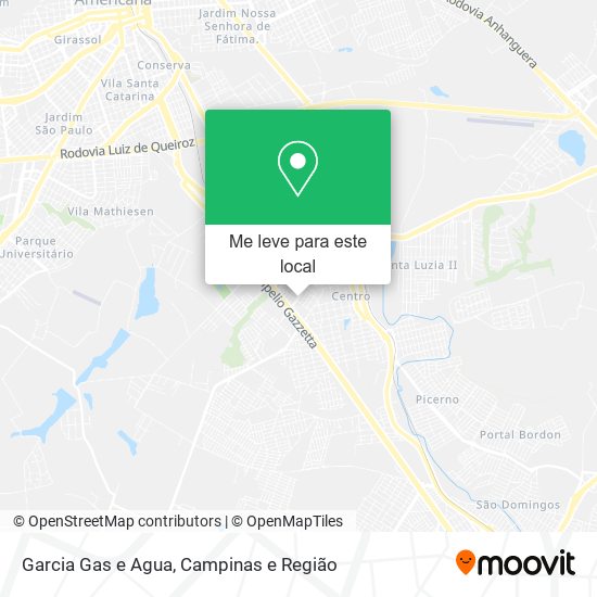 Garcia Gas e Agua mapa