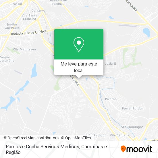 Ramos e Cunha Servicos Medicos mapa
