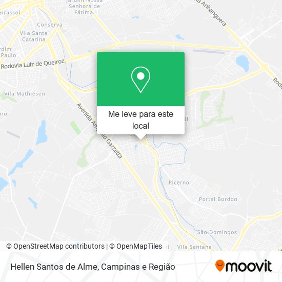 Hellen Santos de Alme mapa