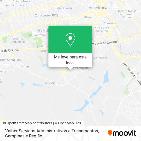 Vaiber Servicos Administrativos e Treinamentos mapa