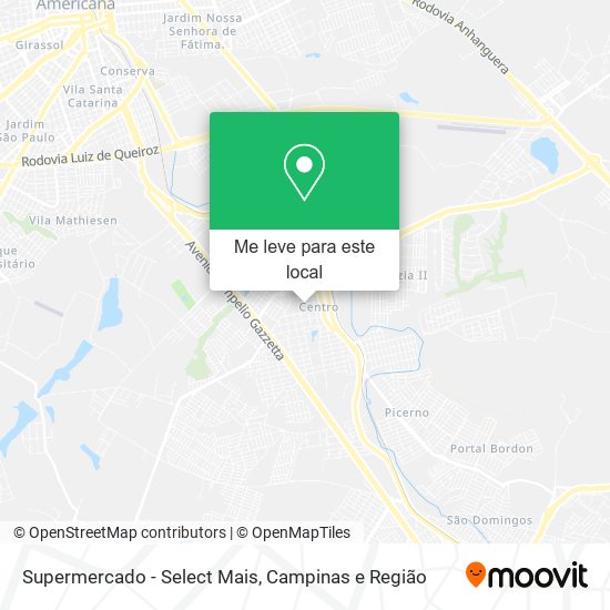 Supermercado - Select Mais mapa