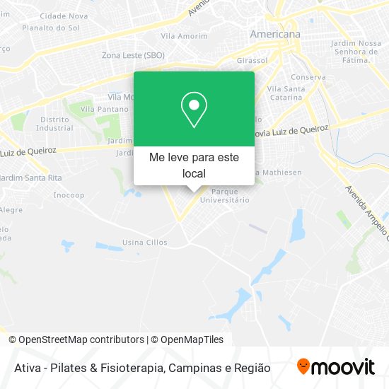 Ativa - Pilates & Fisioterapia mapa