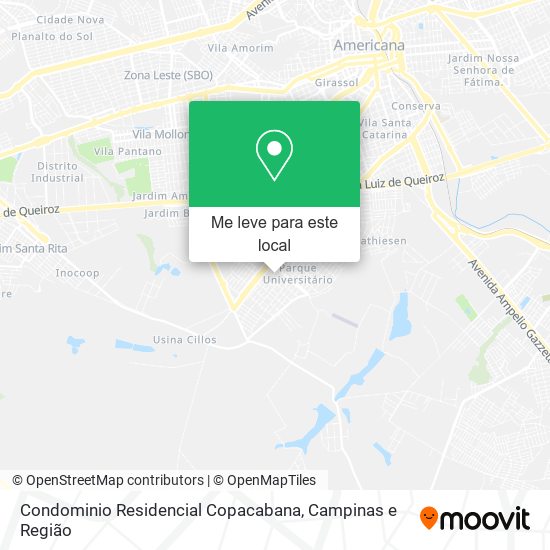 Condominio Residencial Copacabana mapa