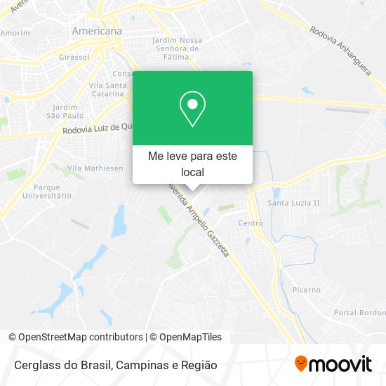 Cerglass do Brasil mapa