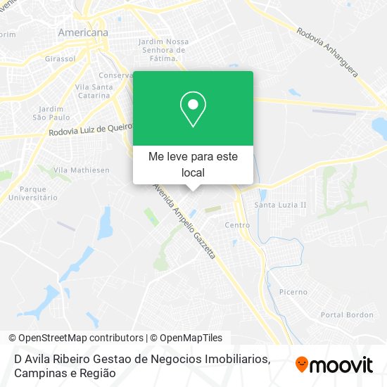 D Avila Ribeiro Gestao de Negocios Imobiliarios mapa