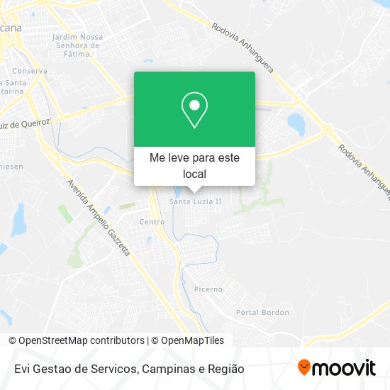 Evi Gestao de Servicos mapa