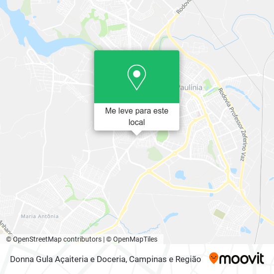 Donna Gula Açaiteria e Doceria mapa