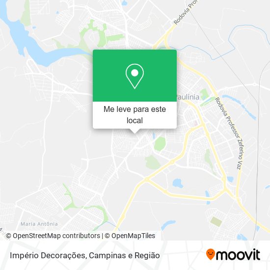 Império Decorações mapa