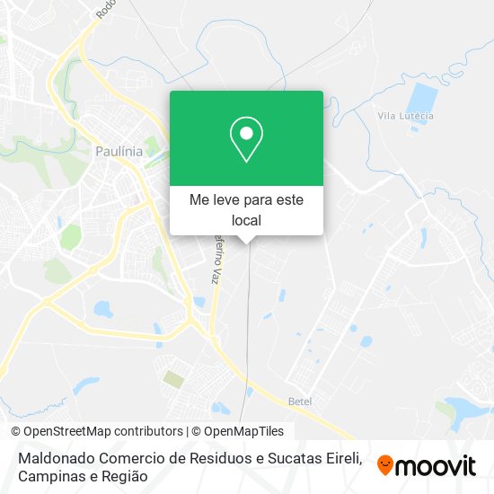 Maldonado Comercio de Residuos e Sucatas Eireli mapa