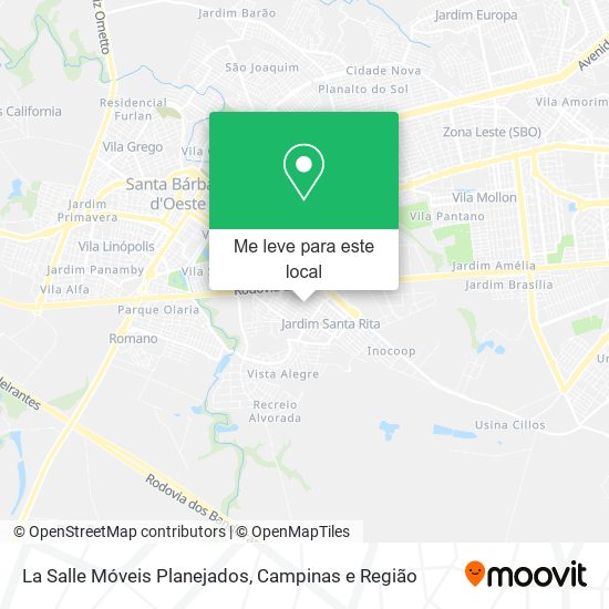 La Salle Móveis Planejados mapa