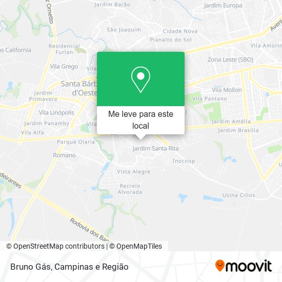 Bruno Gás mapa