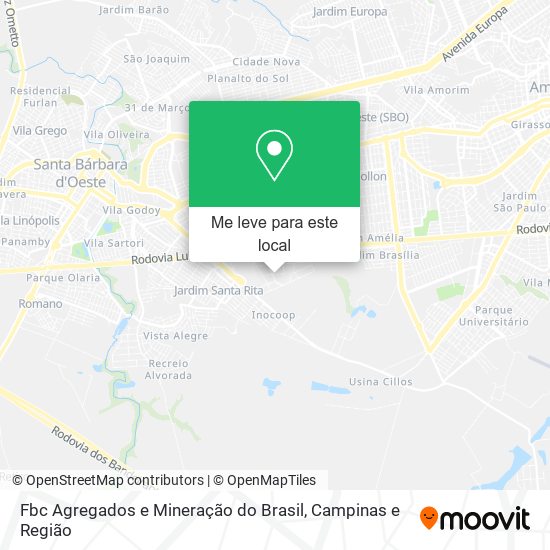 Fbc Agregados e Mineração do Brasil mapa