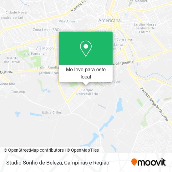 Studio Sonho de Beleza mapa