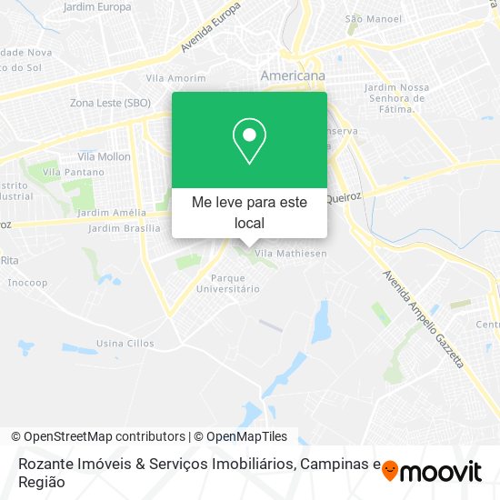 Rozante Imóveis & Serviços Imobiliários mapa