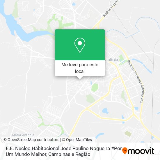 E.E. Nucleo Habitacional José Paulino Nogueira #Por Um Mundo Melhor mapa