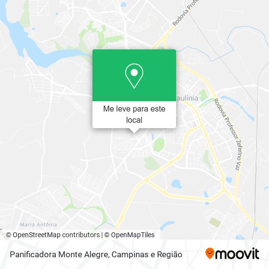 Panificadora Monte Alegre mapa