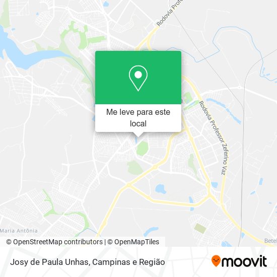 Josy de Paula Unhas mapa