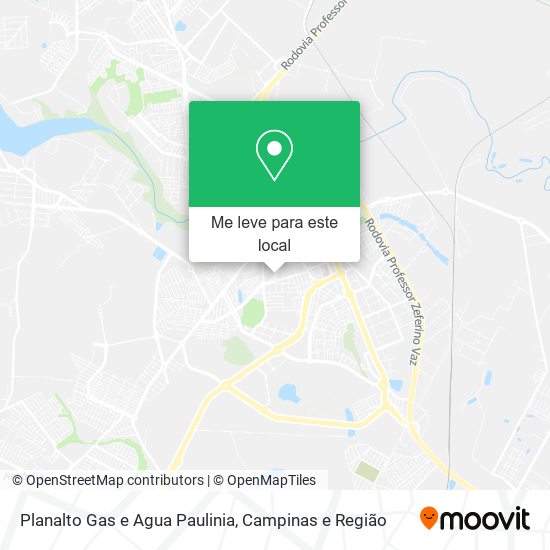 Planalto Gas e Agua Paulinia mapa