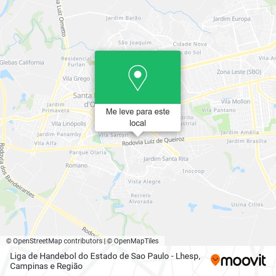 Liga de Handebol do Estado de Sao Paulo - Lhesp mapa