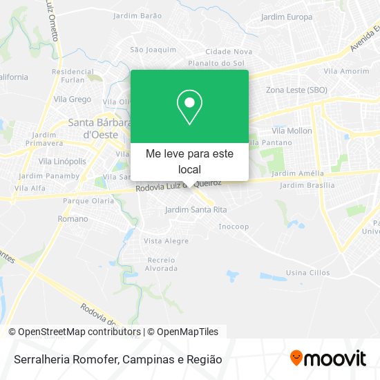 Serralheria Romofer mapa