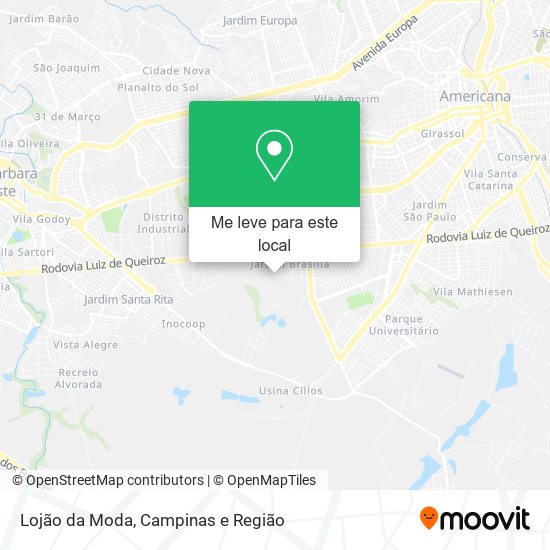 Lojão da Moda mapa