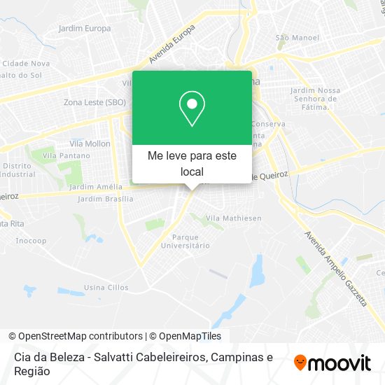 Cia da Beleza - Salvatti Cabeleireiros mapa