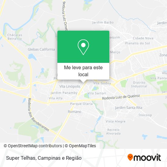 Super Telhas mapa