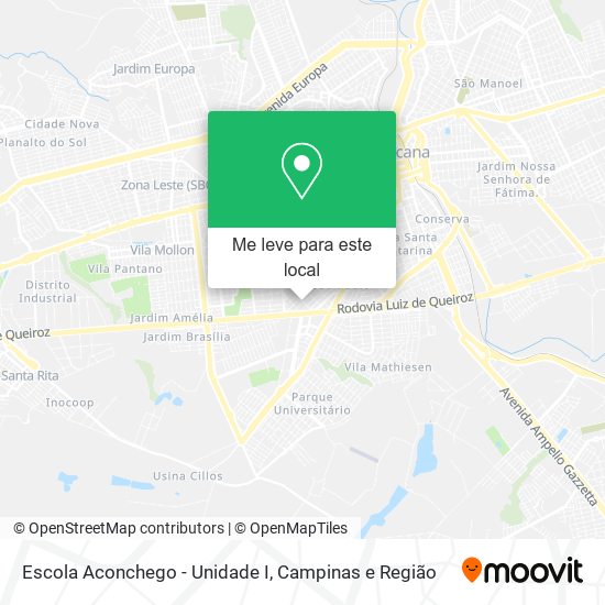 Escola Aconchego - Unidade I mapa