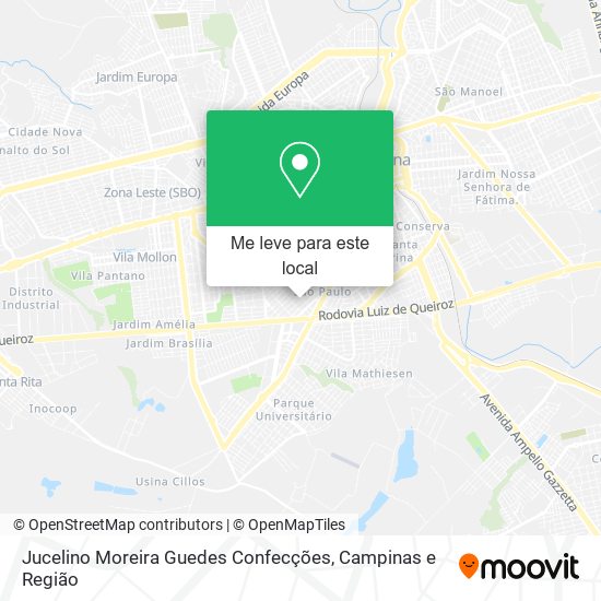 Jucelino Moreira Guedes Confecções mapa