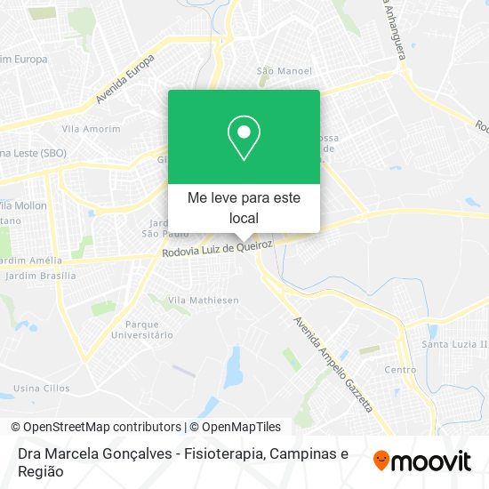 Dra Marcela Gonçalves - Fisioterapia mapa