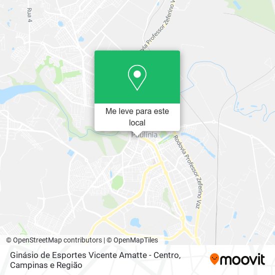 Ginásio de Esportes Vicente Amatte - Centro mapa