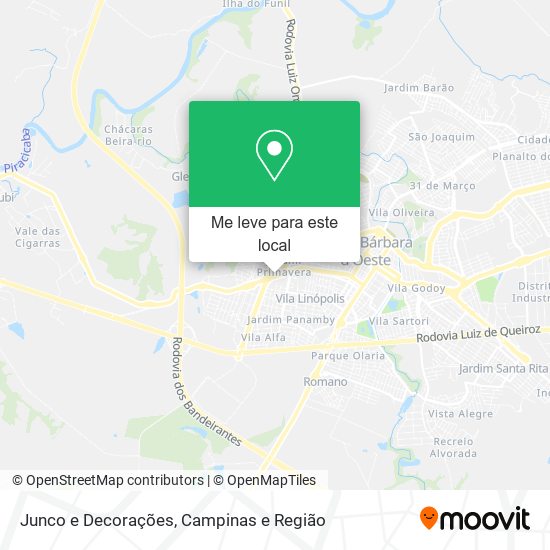 Junco e Decorações mapa