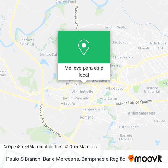 Paulo S Bianchi Bar e Mercearia mapa