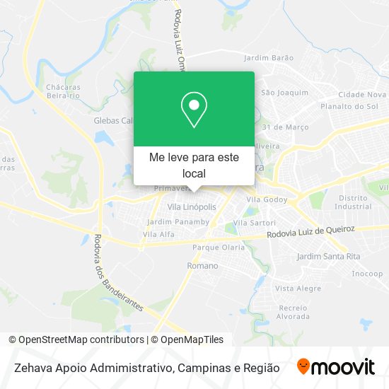 Zehava Apoio Admimistrativo mapa